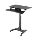 Electric Height Adjustable Desk - Maclean MC-835 72-122cm Black