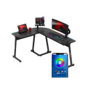 Gaming Desk - Huzaro Hero 6.0 L-Shaped RGB Black