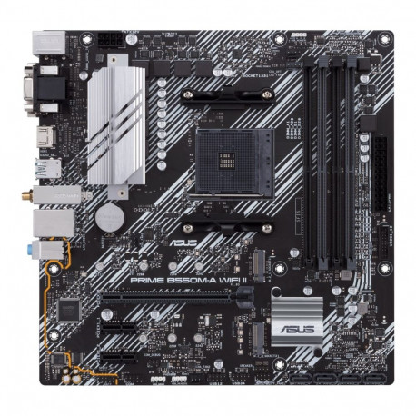 Motherboard - ASUS PRIME B550M-A WIFI II AMD B550 Micro ATX Multicolor