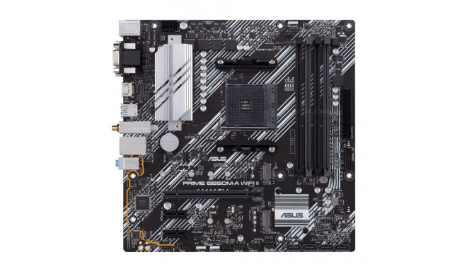Motherboard - ASUS PRIME B550M-A WIFI II AMD B550 Micro ATX Multicolor