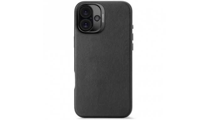 Decoded Leather Backcover case with MagSafe for iPhone 16 Plus - black