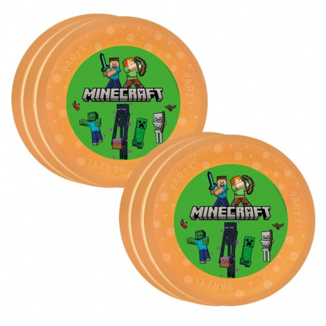 Procos korduvkasutatav peotaldrik, 21cm, 6 tk, Minecraft