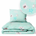 Ankras 2pcs bedding set 35/100 40/60 bear mint