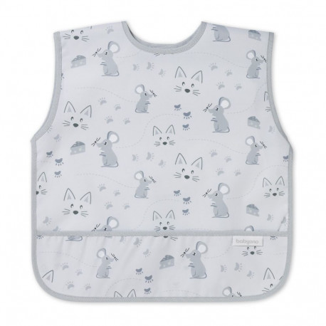 Babyono apron mouse grey 1641/01