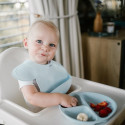 Babyono silicone bib with adjustable lock blue 1639/01