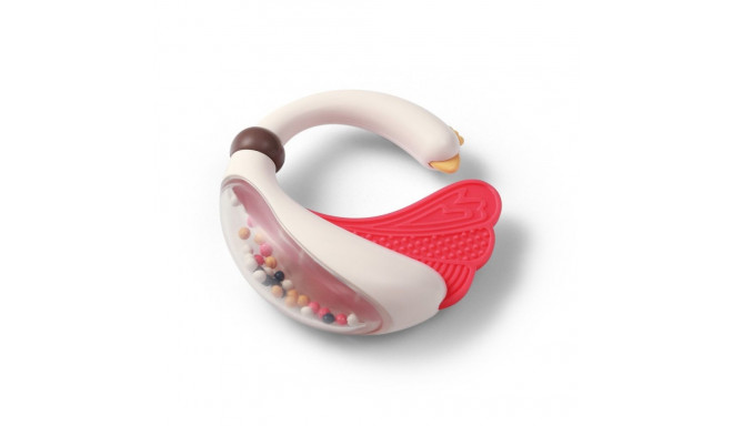 Babyono rattle with teether swan 1593