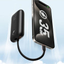 VEGER powerbank 10000 mAh with built-in cables Type C / Lightning PD QC3.0 35W K1 (W1188) black
