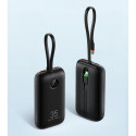 VEGER powerbank 10000 mAh with built-in cables Type C / Lightning PD QC3.0 35W K1 (W1188) black