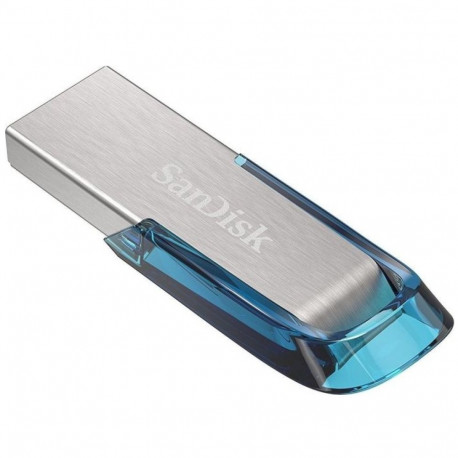 SanDisk Ultra Flair USB mälupulk 128 GB USB Type-A 3.2 Gen 1 (3.1 Gen 1) sinine, hõbedane
