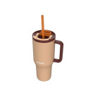 Thermal mug with telescopic straw Kambukka Rio Tumbler 950ml Almond Dream