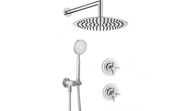 Concealed shower set