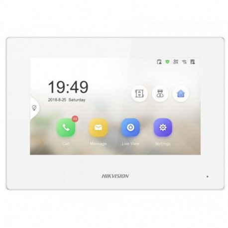Hikvision DS-KH6320-WTE1-W valge videofonosüsteem 17.8 cm (7")