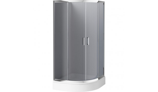 Semicircular shower enclosure 80x80 cm