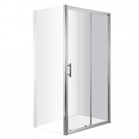 Built-in shower door 100 cm - sliding