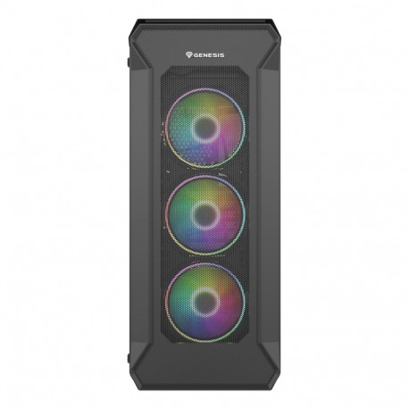 GENESIS Irid 505 ARGB V2 Midi Tower Black, Transparent