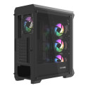 GENESIS Irid 505 ARGB Midi Tower Black, Transparent