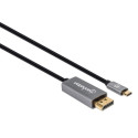 MANHATTAN 8K@60Hz USB-C DisplayPort 1.4 Adapterkaabel 2m