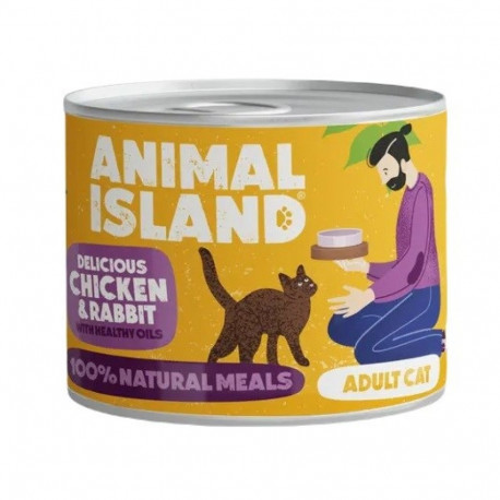 ANIMAL ISLAND kana ja küülik märg kassitoit 200g