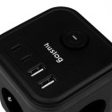 Huslog Cube Extension Cord with USB