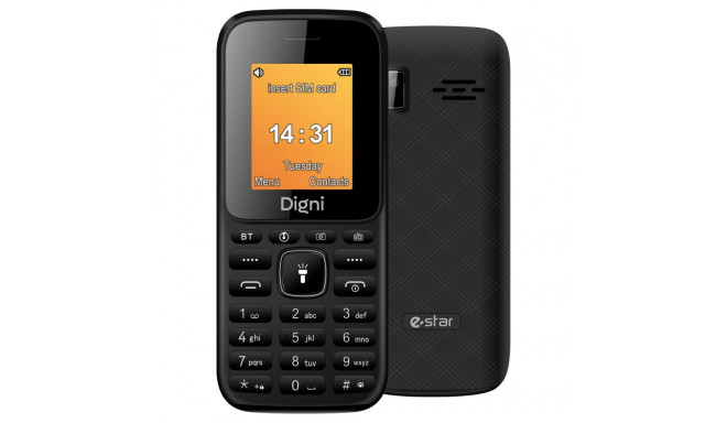 eSTAR Digni Mini Phone Dual SIM Black  Black