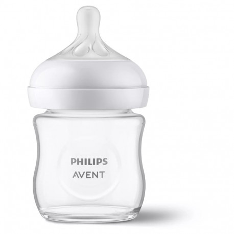 Philips Avent Natural Response stikla zīdaiņu pudelīte 125 ml  jaundzimušā knupītis  0m+ SCY930/01