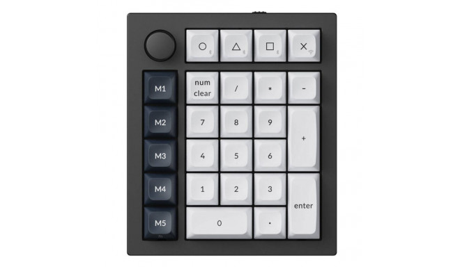 Keychron Q0 Max RGB Wireless Numeric Keyboard, Red Switch (Black) [Q0M-M1].
