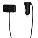 Car Bluetooth MP3 Player + Charger Baseus T Shaped S-16 Black OS