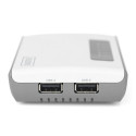 DIGITUS 2 Port USB 2.0 Wireless Multi-Functional Network Server, 300 Mbps