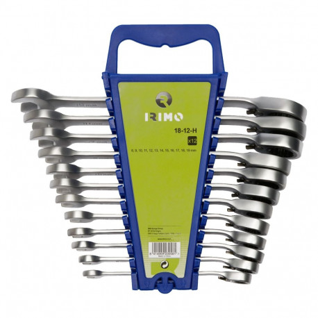 Narrega lehtsilmusvõtmete kmpl 12 osa 8-19mm Irimo