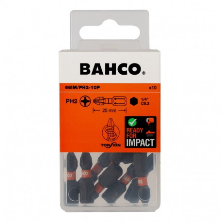 Bits 66IM PH2 25mm Impact, 10tk
