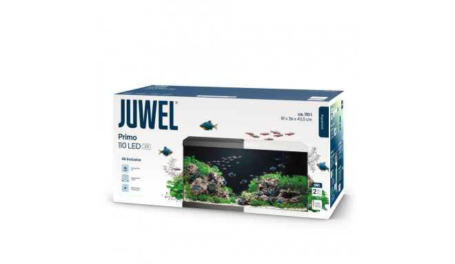 Aquarium Primo 110 LED 2.0 juodas