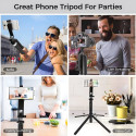 Elight P185S Super Long 1.8m Selfie Stick Tripod with Smarthone / 1/4 screw fix & Shutter Button Bla