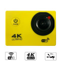 iWear K1 Ultra HD 4K 16Mpix Wi-Fi Sport Camera with 2'' LCD Remote & 8x Fixation Set Yellow