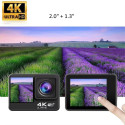 iWear K4 Real 4K 20Mpix Wi-Fi Sport Camera with Sony IMX179 Lens & 8x Fixation Set Black