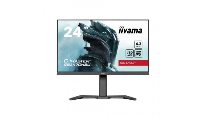 IIYAMA GB2470HSU-B6 G-Master Red Eagle 24-tolline kiire IPS FHD FreeSync Premium 180Hz 300cd/m2 0,2m
