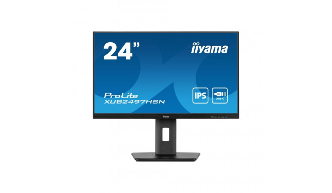 IIYAMA XUB2497HSN-B2 24inch IPS FHD 100Hz 300cd/m2 1ms HDMI DP DP Out 3xUSB 3.2 USB C 7.5W LAN Speak