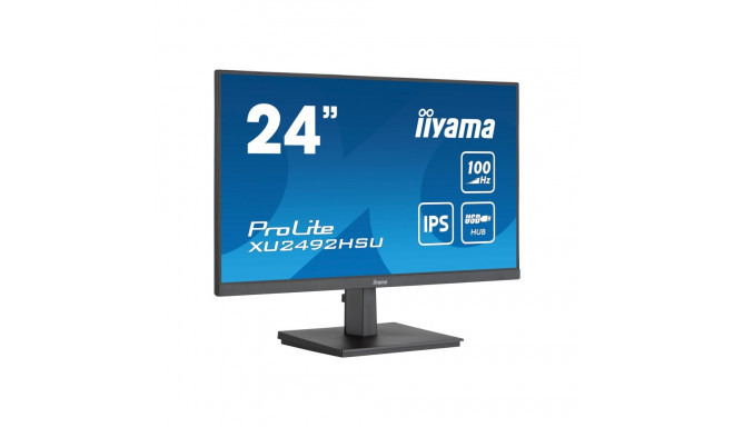 IIYAMA XU2492HSU-B6 24-tolline ETE IPS-paneel FHD 100Hz 250cd/m2 0,4ms MPRT FreeSync HDMI DP kõlarid