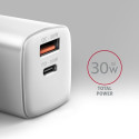 AXAGON Wall Charger 2x port (USB-A+USB-C), 30W | ACU-PQ30W