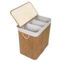 Laundry box with divider G21 63555173, 150l, bamboo