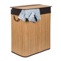 Laundry box with divider G21 63555164, 105l, bamboo