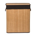 Laundry box with divider G21 63555164, 105l, bamboo