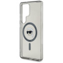 Case Karl Lagerfeld Button Karl Head Printed Logo MagSafe for Samsung Galaxy S25 Ultra black