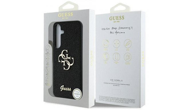 Case Guess Fixed Glitter Big 4G Metal Logo Samsung Galaxy S25 must