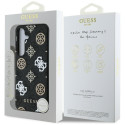 Guess 4G Printed Colored Peony Pattern MagSafe case for Samsung Galaxy S25 black