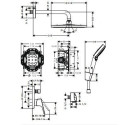 Concealed shower set Hansgrohe Crometta S 27958000