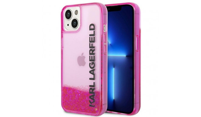 Karl Lagerfeld KLHCP14SLCKVF iPhone 14/15/13 6.1" roosa kõvaümbris vedel sädelus Elong