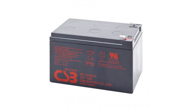 CSB Battery Battery 12V 12Ah F2 Pb | GP12120