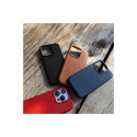 Fikseeritud MagNahk | Tagakaas | Apple | iPhone 16 Plus | Nahk | Must