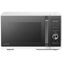 3-in-1 Microwave Oven with Grill and Combination Hob, 26 Litres, Rotating Plate with Storage, Timer,