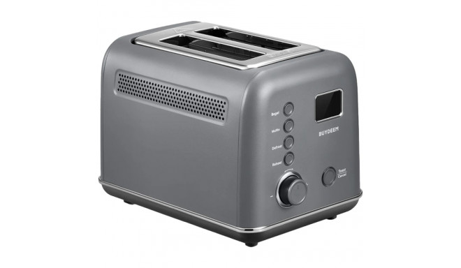 BUYDEEM 2 Slice Automatic Metal Toaster, model DT730E, color Ink Grey, EU